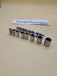 Proto Professional Socket Set 8ea 1/4 Drive Sae 1/2" 4716t-4707t 12point Usa. Fixed Price $78.99.