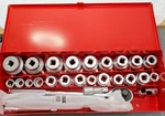 Proto 29 Piece 3/4 Drive Socket Set 12 Point W/metal Box J55104a. Fixed Price $1163.25.
