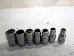7pc Set Gearwrench 12-point Standard Metric Sockets. Fixed Price $33.25.