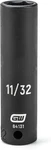 Gearwrench 1/4" Drive 6 Point Deep Impact Sae Socket 11/32" - 84131 11/32 In. Fixed Price $16.99.