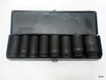 Genius 8 Piece Deep Sockets 13/16"-1-1/2" Sae With Pittsburgh Metal Case. Fixed Price $51.82.