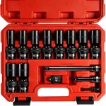3/8" Drive Swivel Socket Set, 14 Pieces Deep Universal Impact. Fixed Price $95.99.
