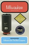 Milwaukee 49-66-6164 23mm Shockwave Impact Duty 3/8 " Drive Deep Well Socket 23. Fixed Price $14.79.