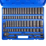 70pcs 1/2" Drive Impact Socket Set, Cr-v Steel, Sae & Metric, Standard/deep S.... Fixed Price $248.37.