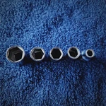 5-pc Easco Socket Set, 6pt 3/8dr 1/2" Deep 17,14,13,12,8mm. Fixed Price $18.00.