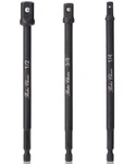 Bates- Impact Socket Adapter Set, 3 Pcs, 6-inch, 1/4", 6 Inch, Black. Fixed Price $8.52.