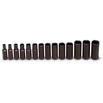 358 - 3/8inch Drive 14 Pcs Set- 6 Point Deep Metric Imp. Sockets 6mm 19mm. Fixed Price $191.20.
