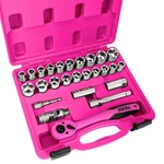 26-piece 1/2-in Drive Socket Set, Heavy-duty, Pink. Fixed Price $79.99.