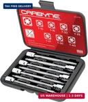 Carbyne 7-piece Torx Extra Long Bit Socket Set, T10 To T40, 3/8 In. Drive, S2 St. Fixed Price $89.34.