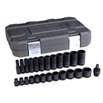 Gearwrench Kdt84919n 25 Pc. 3/8" Drive 6 Point Standard & Deep Impact Sae Socket. Fixed Price $126.77.