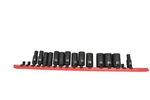 Tekton 14 Piece Impact Socket Set Metric Black Hardened Steel Holder 8-21mm. Fixed Price $99.99.