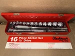 Proto Blackhawk 16 Piece Sae Socket Set -new. Fixed Price $149.00.