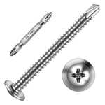 Mywish 100pcs #8 2" Self Tapping Screws For Metal, Sheet Metal Screw 410 Stainle. Fixed Price $24.19.