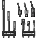 Guradesign 9-piece Impact Drill Socket Adapter Set And Universal Joints Black. Fixed Price $17.35.