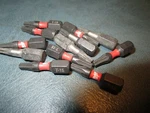 (12) T15 Torx Drive X 1" Long Shockwave Impact Duty Insert Bit. Fixed Price $15.00.