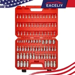 Eaceliy 92pcs 1/4 3/8 And 1/2 Allen Bit Socket Set With S2 Steel & Cr-v. Fixed Price $57.99.