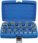 Bgs - Gear Lock Socket Set Fits, Metric, T Star & Inch, 19 Pc X 1/2 Driv 2152. Fixed Price $77.02.
