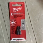 Milwaukee 48-32-4422 #2 Square Recess Shockwave 1 In. Insert Bits. Fixed Price $7.00.
