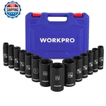 Workpro 14-piece 1/2 Drive Deep Impact Socket Set, 6-point S. Fixed Price $81.81.