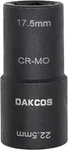 Dakcos 1/2-inch Drive 17.5 X 22.5 Mm Impact Lug Nut Flip Socket, Half Size Lu.... Fixed Price $19.62.