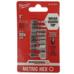 Milwaukee Tool 48-32-4617 Shockwave 8-piece Metric Impact Hex Bit Set, 1" Length. Fixed Price $6.94.