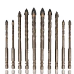 Honkdtyun 10 Count Four Edged Serrated Eccentric Drill Bit Set,new.... Fixed Price $28.58.
