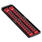 Ernst 8492 1/4" Socket Boss Storage Organiser Rail 2-rail Twist Lock 13" Red. Fixed Price $28.99.