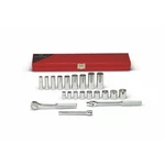 Wright 337 3/8" Drive 21 Piece Standard/deep Socket Set 6-pt In Metal Toolbox. Fixed Price $310.47.