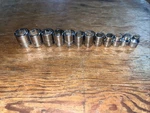 Snap On Usa Fsm 12 Piece 3/8" Drive 6pt Metric Shallow Socket Set 8-19mm Read!. Fixed Price $114.99.