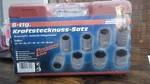 (823) Bruder Mannesmann 3/4" 8pc Impact Socket Set 22-38mm. Fixed Price $44.53.