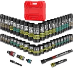 3/8" Drive Impact Socket Set, 50-piece Standard Sae 5/16 To 3/4 Inch And Metr.... Fixed Price $52.99.