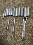 -v-series Metric Craftsman 3/8 Drive Deep Well Socket Set 9-19mm Ratchet Ext. Fixed Price $29.99.