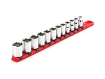 Tekton Inch Drive 6 Pt Socket Set W/ Twist Lock Rail, 12 Pc 8-19 Mm Shd91102. Fixed Price $46.92.