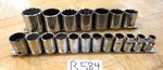 Proto Tools 19 Piece 1/2 Drive Sae. Short Chrome Socket Set 3/8 To 1-3/8. Fixed Price $245.00.