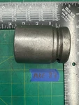 Vintage Ozat 9524m38 1-1/2" 38 Hex Spline Impact Socket 6-point, Made In Israel. Fixed Price $19.99.
