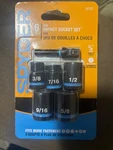 Spyder 6-piece Impact Socket Driver Set ( 3/8, 1/2, 7/16, 9/16, 5/8 ) -. Fixed Price $8.00.