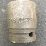Armstrong Tools 21-036 3/4" Drive 6 Point 1-1/8" Impact Socket. Fixed Price $14.95.