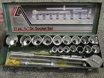 Alltrade Professional 21 Piece 3/4" Drive Socket Set # 418-t-21 Vanadium Nice. Fixed Price $129.94.