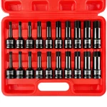 Wett 1/2" Drive Master Impact Hex Bit Set 20 Piece Driver Socket Allen. Fixed Price $56.28.