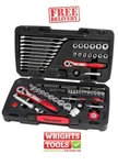 Teng 98 Piece 1/4in, 3/8in & 1/2in Drive Socket Spanner Set Tmx098. Fixed Price $200.02.