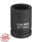 Uxcell 3/4 Drive 12 Pt 28mm Metric Impact Socket Axle Nut Wrench. Fixed Price $27.99.