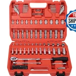 Egofine 1/4drive Socket Ratchet Wrench Set101 Pcs Metric4-14mmsae5/32-9/16with. Fixed Price $65.97.