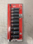 Milwaukee 49-66-7022 Shockwave 1/2" Drive Sae 6 Point Socket Set - 9pc. Fixed Price $49.99.