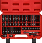 3/8 In. 49 Piece Milwaukee 6 Point Impact Socket Ratchet Drive And Metric Set. Fixed Price $78.99.