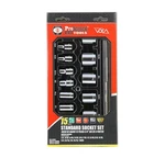 Proferred S06001 3/8" Drive Standard Sae Socket Set, 15 Piece, 3/8 Inch. Fixed Price $35.99.