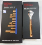 Hyper Tough Gold 10mm Socket Set + Matching 3 In 1 Ratchet New - Bundle. Fixed Price $59.00.