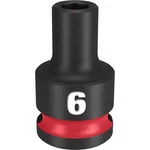 Milwaukee 49-66-6130 Shockwave 3/8in Drive 6mm 6-point Impact Socket. Fixed Price $14.32.