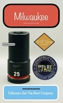 Milwaukee 49-66-6400 25mm Shockwave Impact Duty 3/4" Drive Deep Socket 25 Mm. Fixed Price $22.79.
