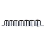 Westward 53pn58 Socket Set,chrome,1 3/8in To 1in,6pt. Fixed Price $39.56.