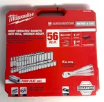 New (48-22-9008) Milwaukee 3/8" Drive 56pc Ratchet & Socket Set With Four Flat. Fixed Price $189.99.